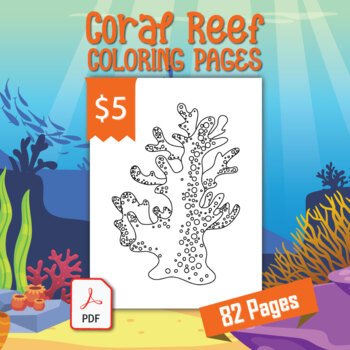 Coral reef coloring pages printable coloring sheets x inches