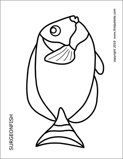 Coral reef fishes free printable templates coloring pages
