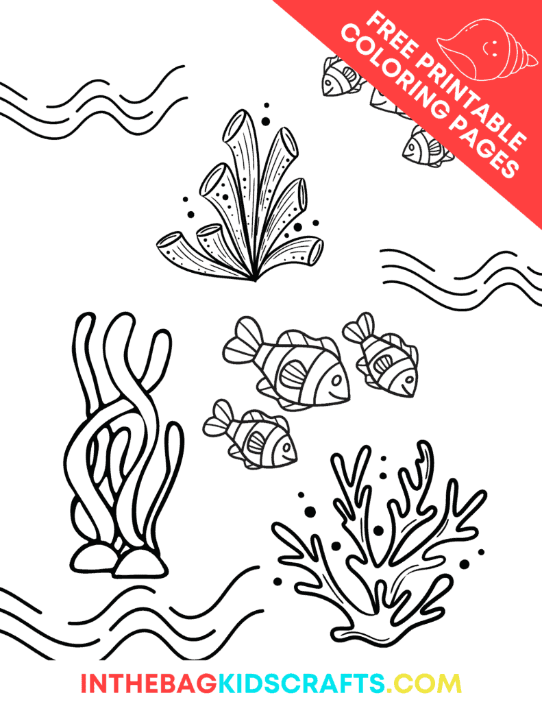 Beach coloring pages free printable â in the bag kids crafts