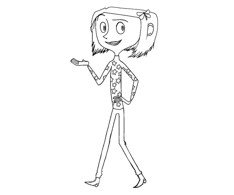 Coraline jones coloring crafty teenager