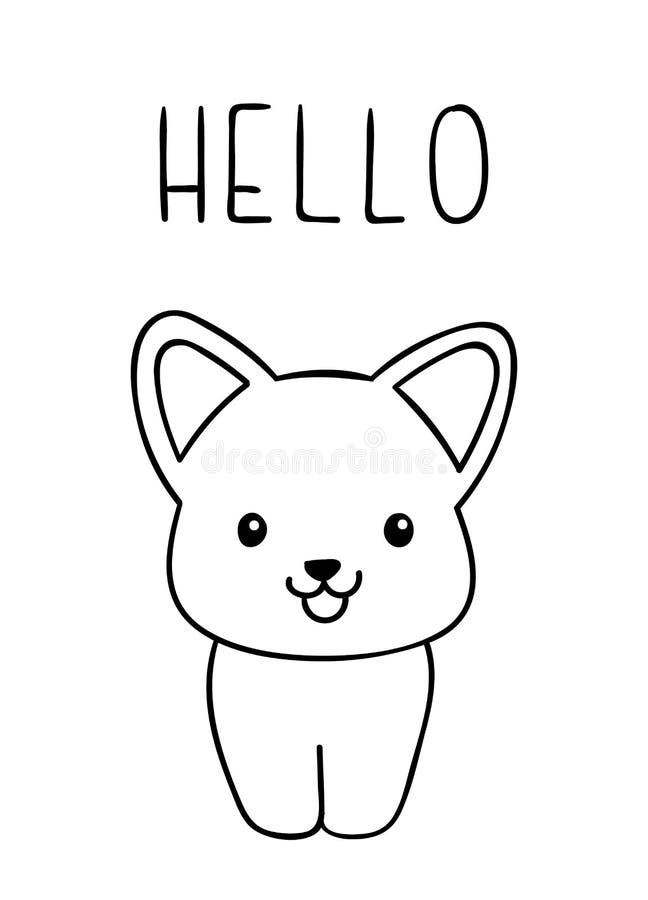 Corgi coloring stock illustrations â corgi coloring stock illustrations vectors clipart