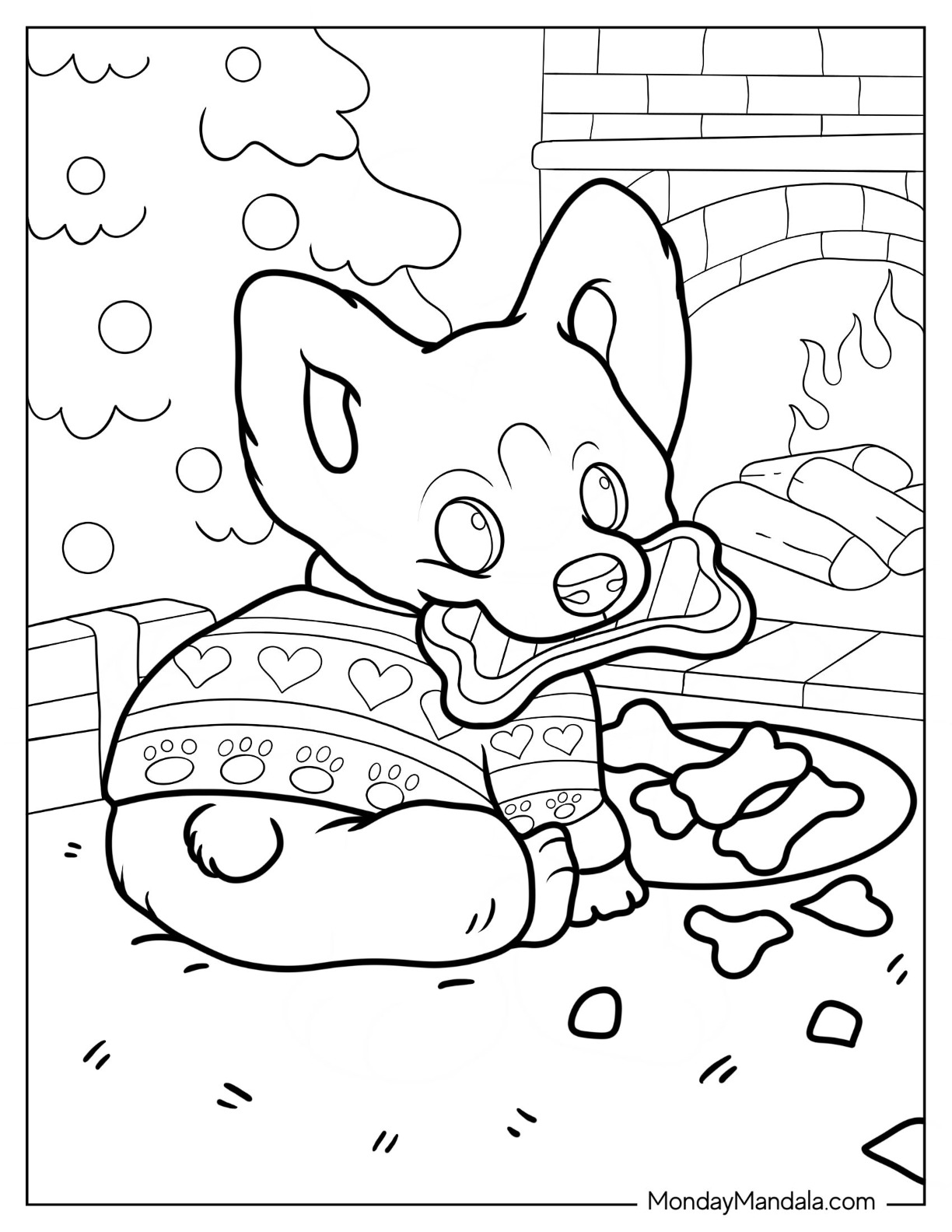 Corgi coloring pages free pdf printables