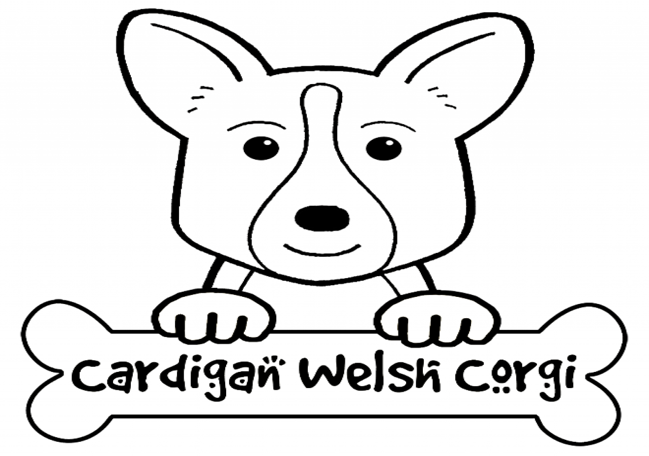 Corgi coloring pages