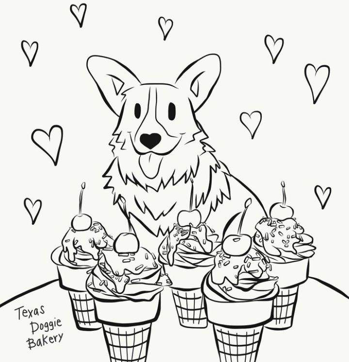 Cute corgi coloring pages free printable deer coloring pages horse coloring pages fox coloring page