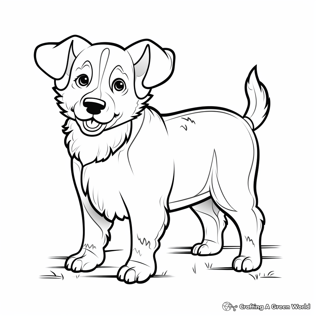 Corgi coloring pages