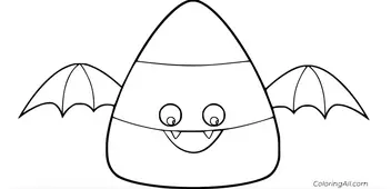 Fun candy corn coloring pages