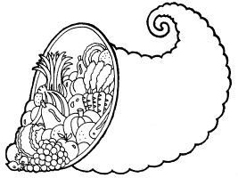 Cornucopia coloring pages