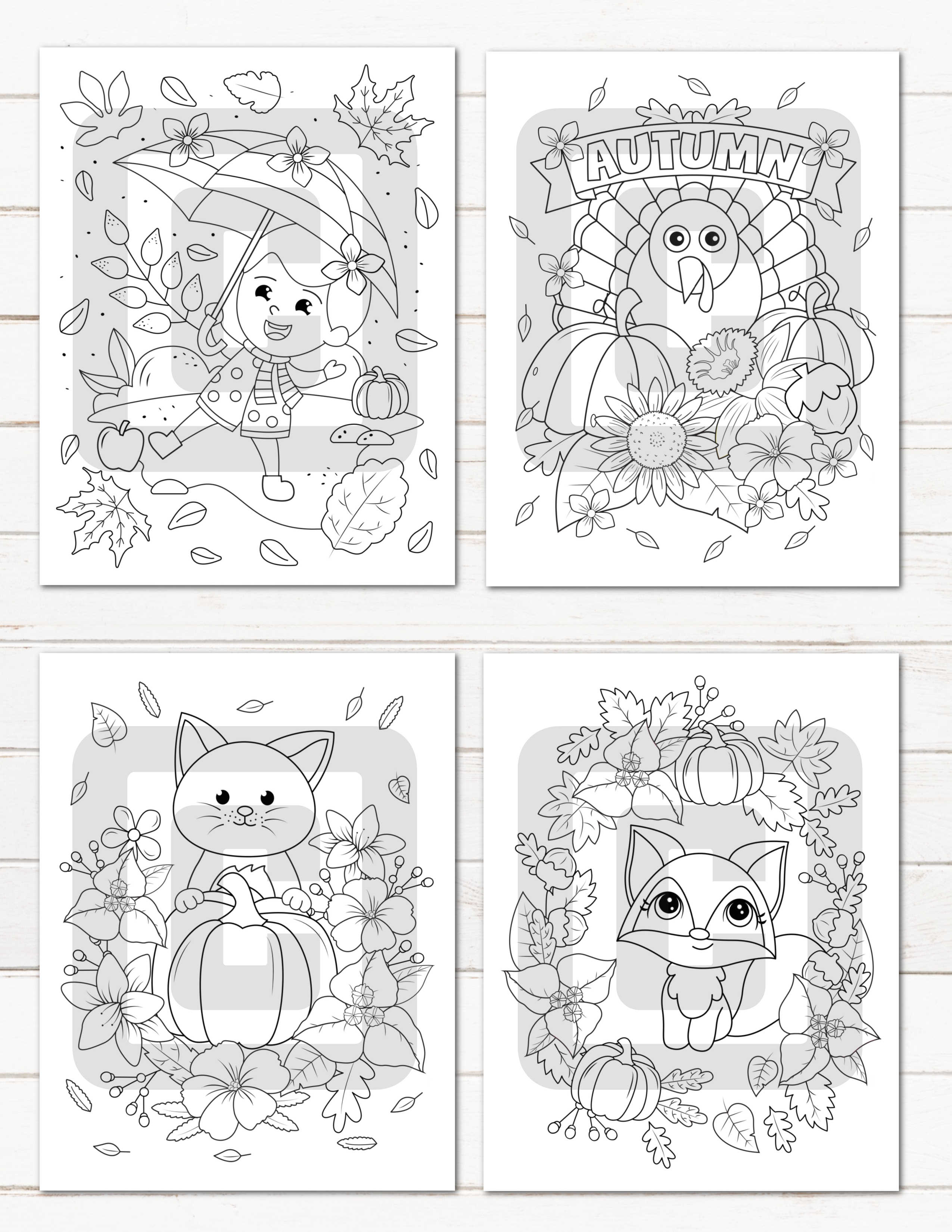 Free thanksgiving coloring pages kids adults