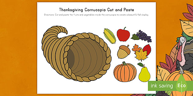 Cornucopia craft template prek resource usa