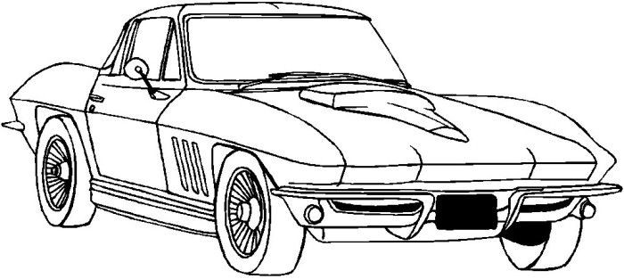 Fighting boredom during lockdown how about some corvette coloring pages