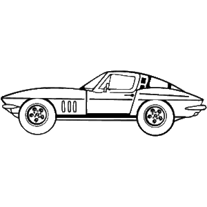 Corvette coloring pages printable for free download