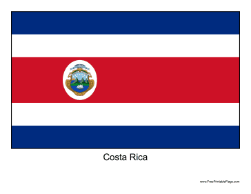 Flag of costa rica