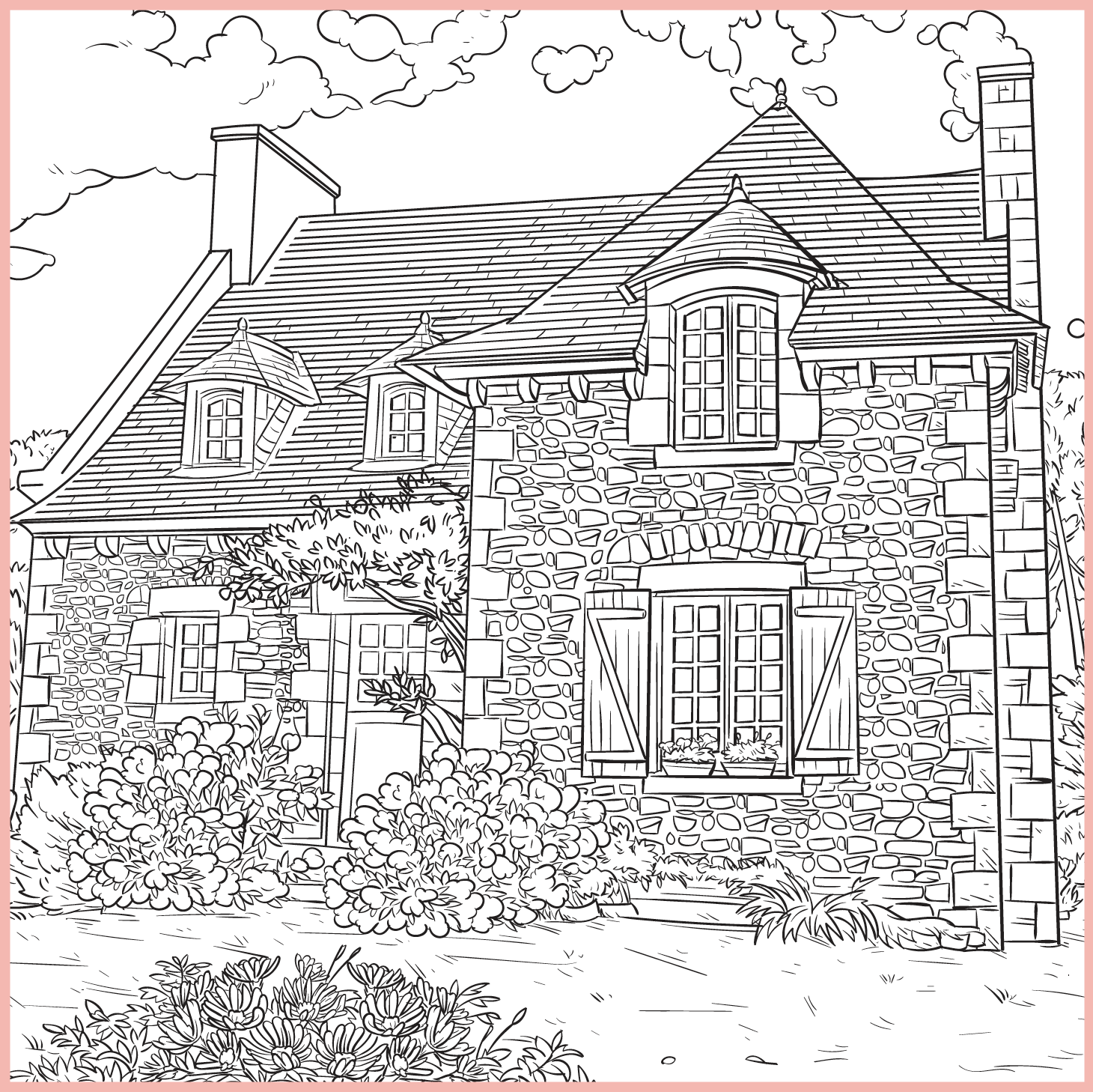 Free cottagecore aesthetic coloring pages ulysses press