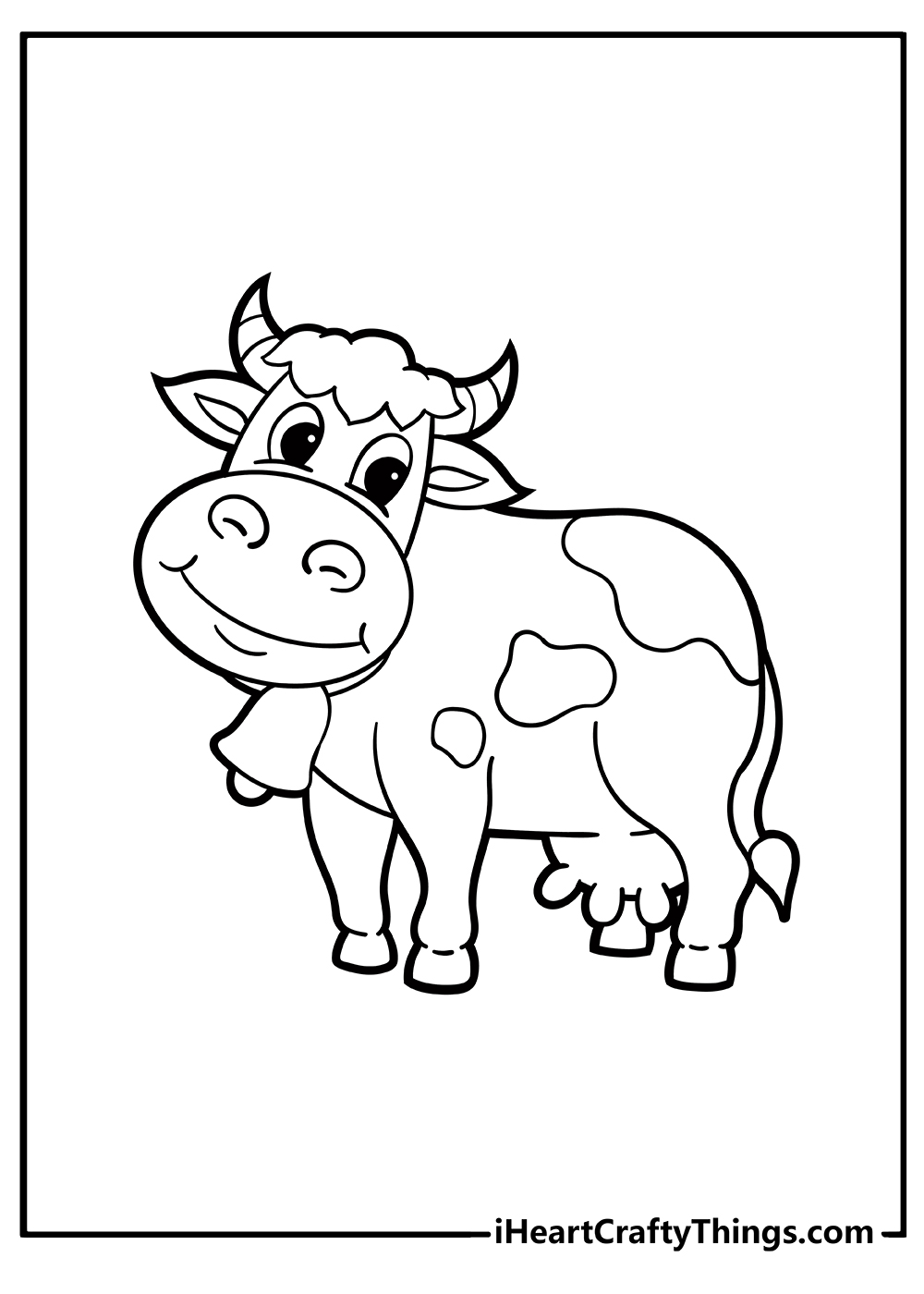 Cow coloring pages free printables