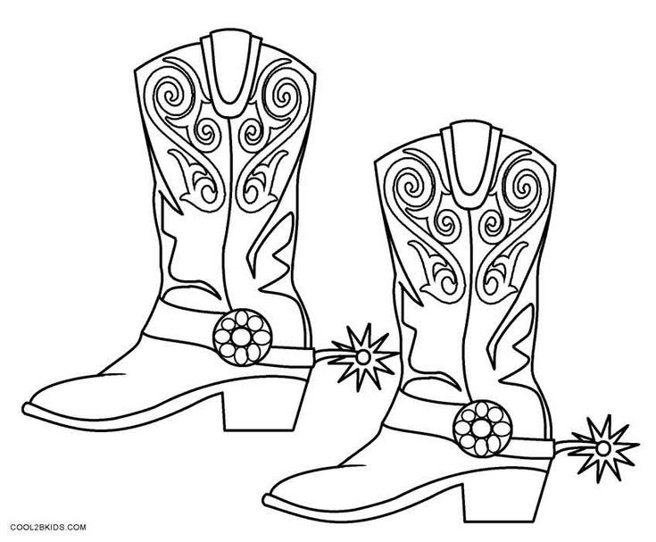 Cowboy boot coloring page free printable cowboy coloring pages for kids coolbkids coloring pages coloring pages for kids horse coloring pages