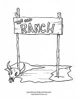 Cowboy coloring pages