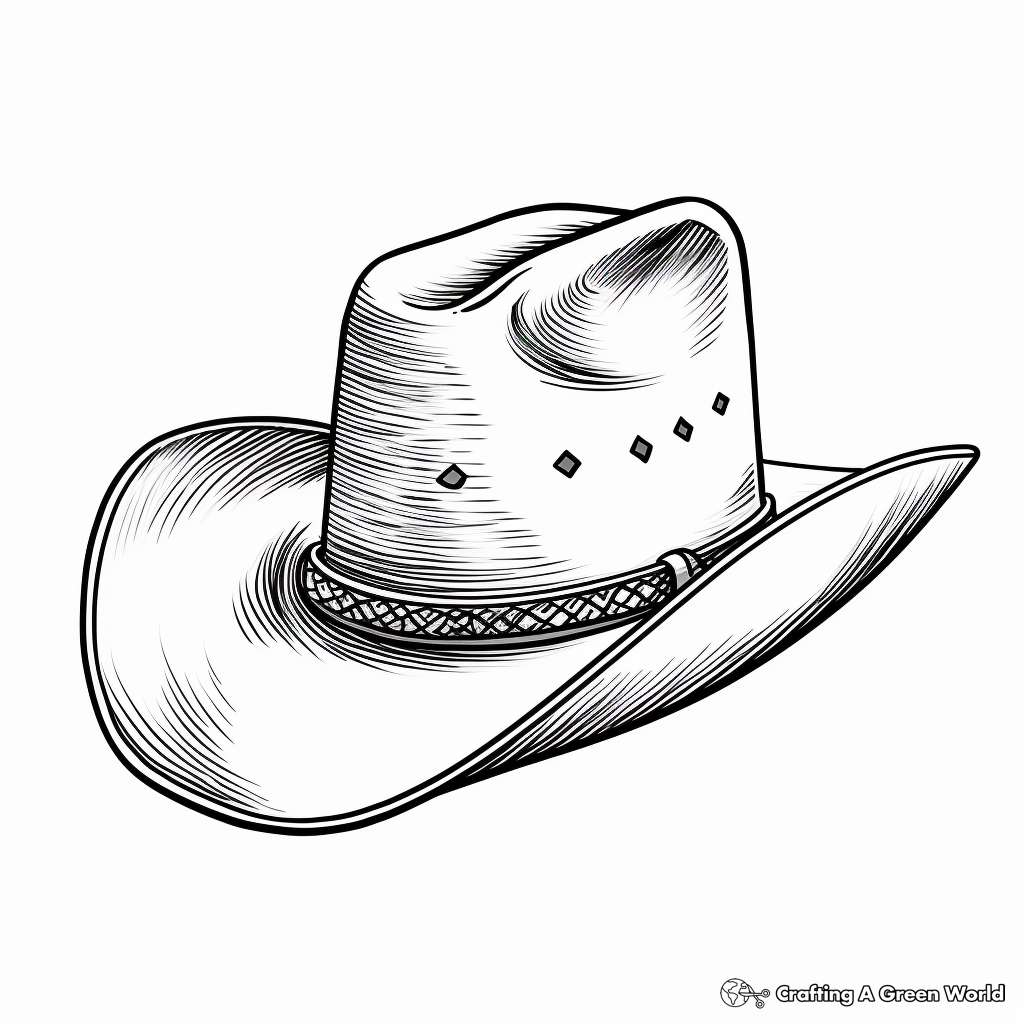 Cowboy hat coloring pages