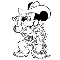 Top free printabe cowboy coloring pages online