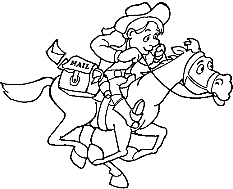 Cowboy coloring pages purple kitty