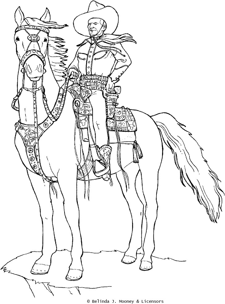 Cowboy characters â free printable coloring pages