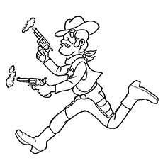 Top free printabe cowboy coloring pages online