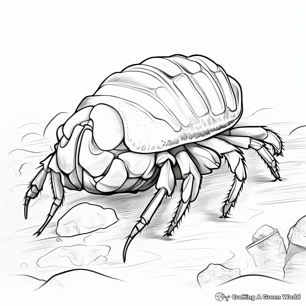 Hermit crab coloring pages