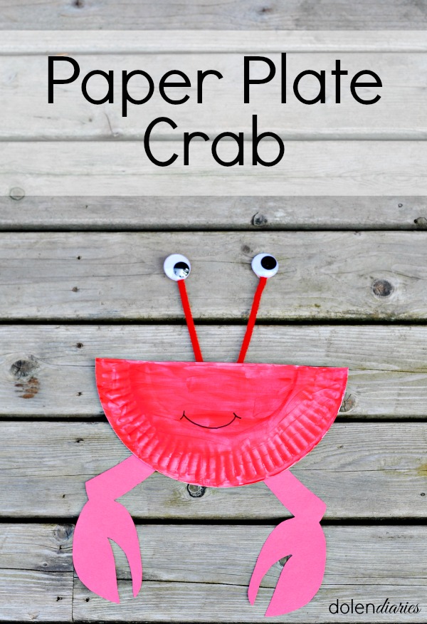 Paper plate crab craft skip to my lou