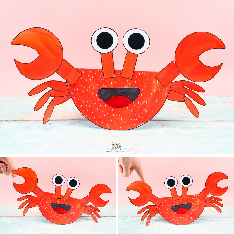 Rocking paper crab craft