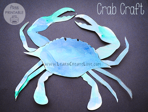 Printable crab craft