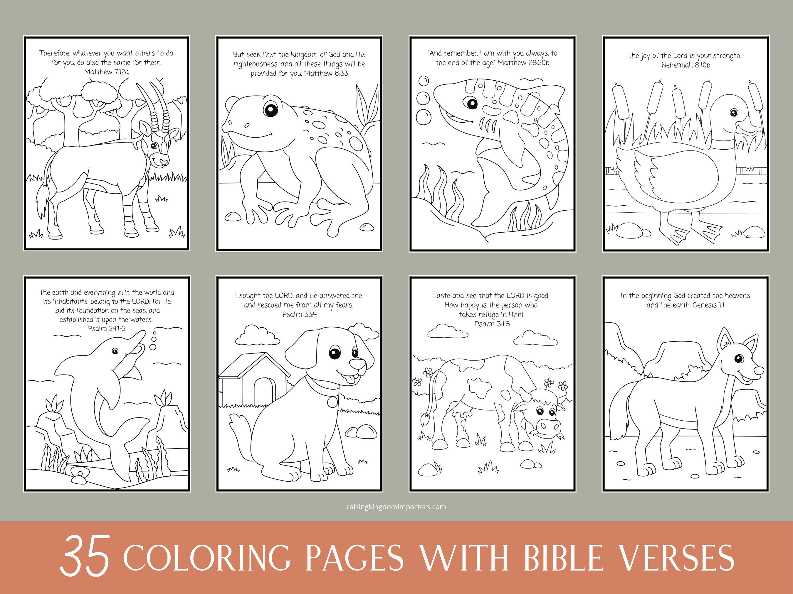 Bible verse coloring pages animal coloring pages kids coloring pages printable coloring pages bible verses coloring sheets instant download