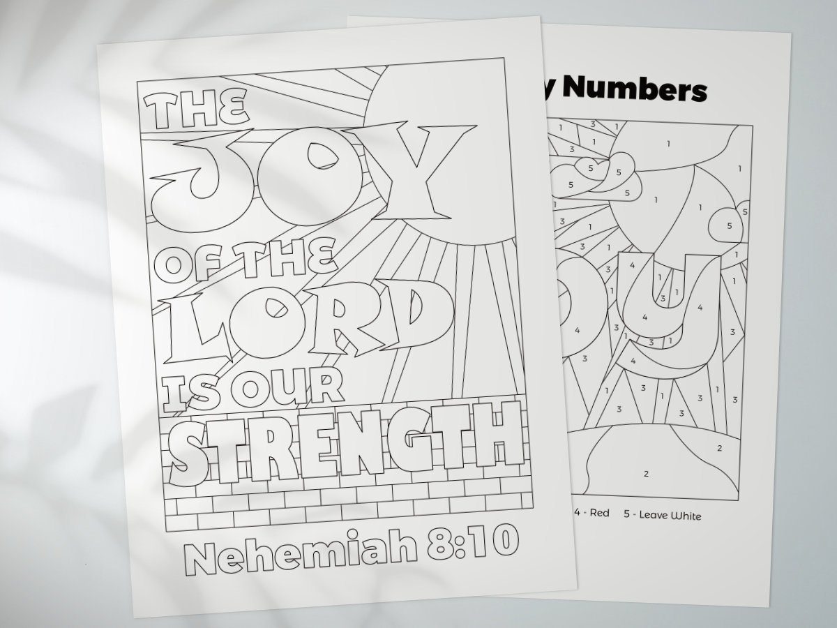 Bible verses for joy printable devotional and activity guide