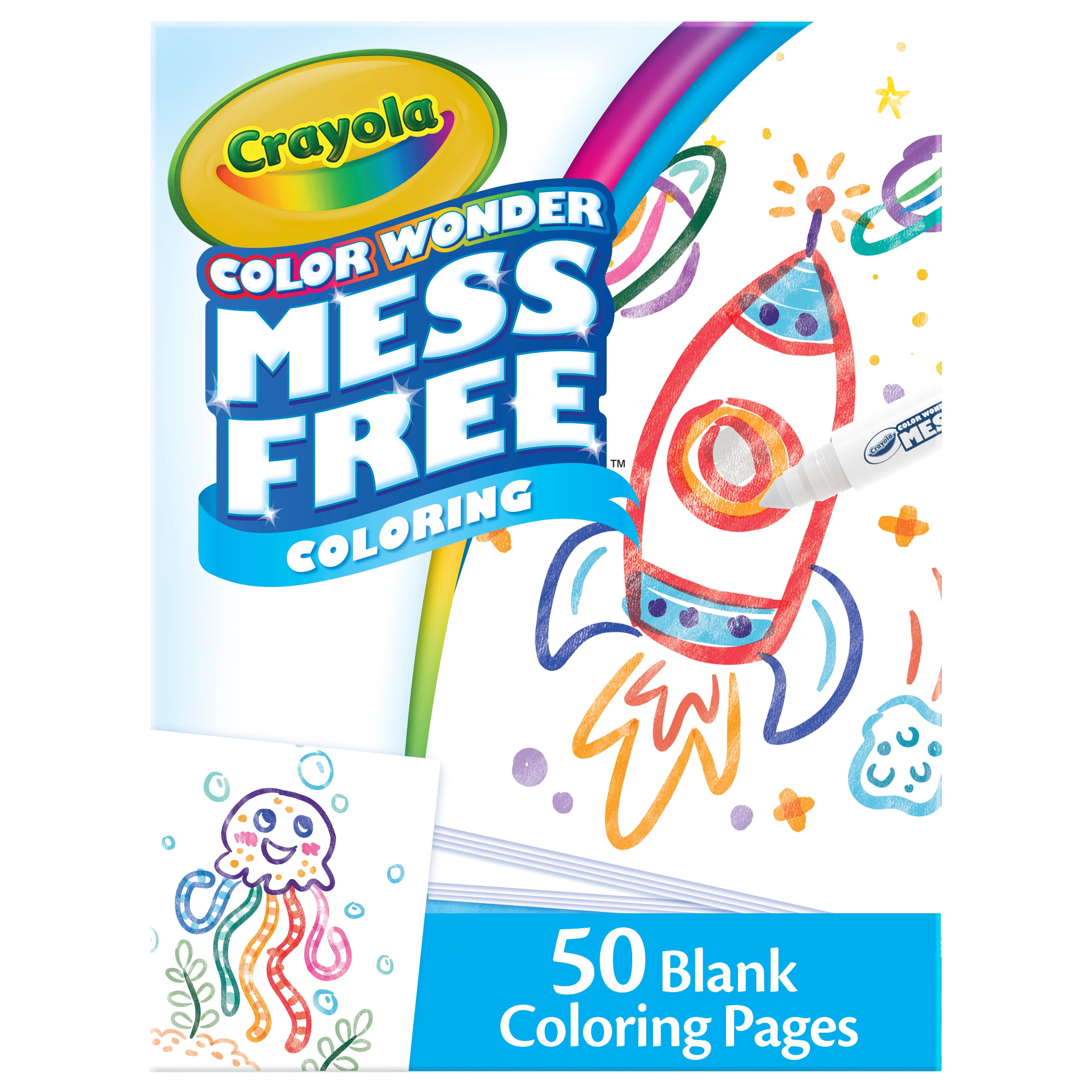 Crayola color wonder mess free coloring blank coloring pages printable page refill set child