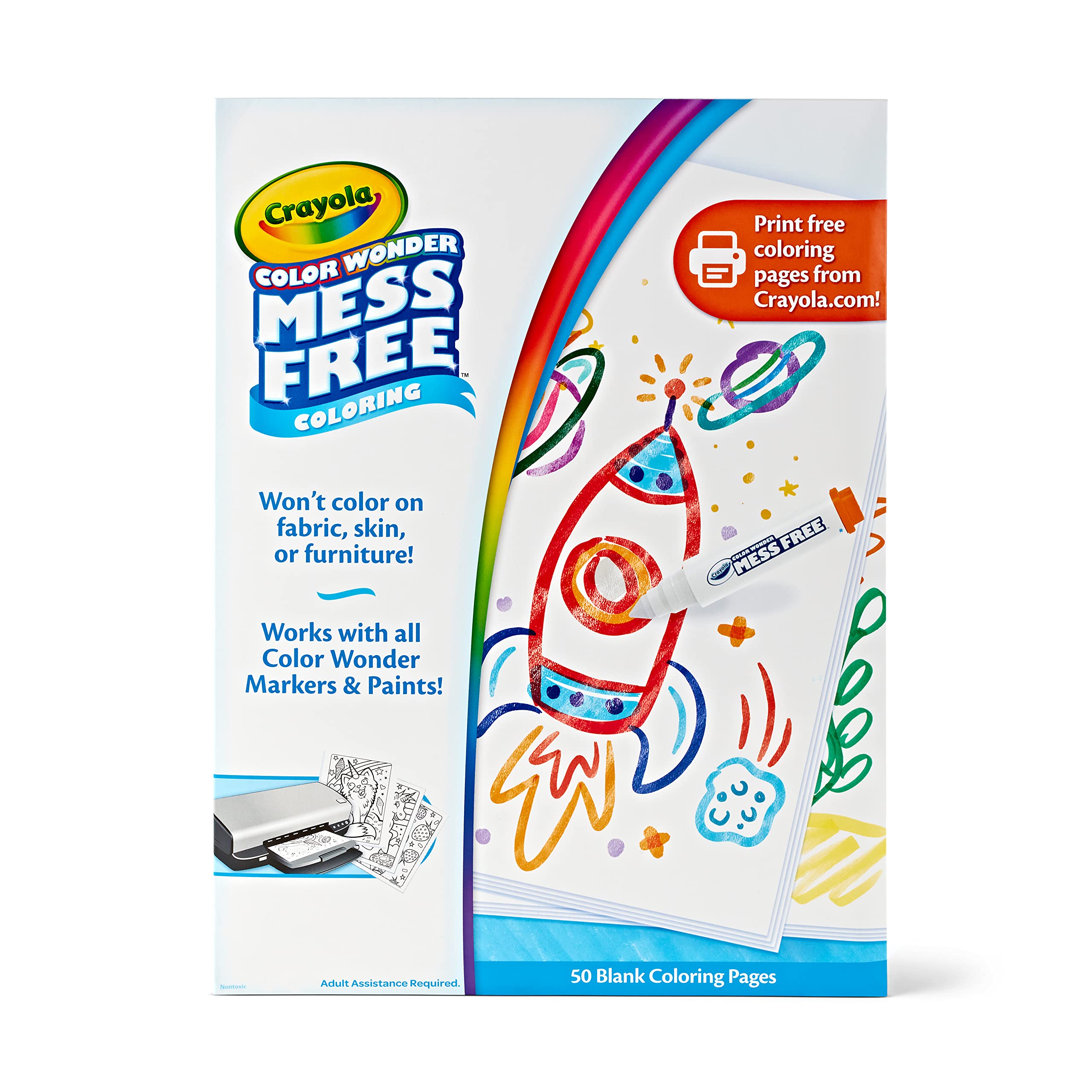 Crayola color wonder mess free coloring blank coloring pages count printable page refill set everything else