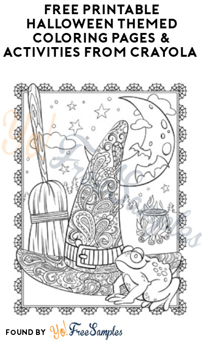 Free printable halloween themed coloring pages activities from crayola