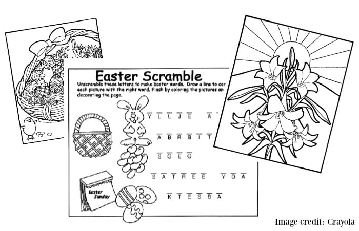 Free crayola printable easter coloring pages and more