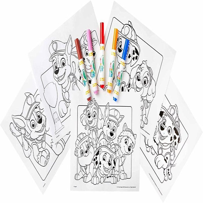 Crayola color wonder mess free paw patrol coloring pages markers â