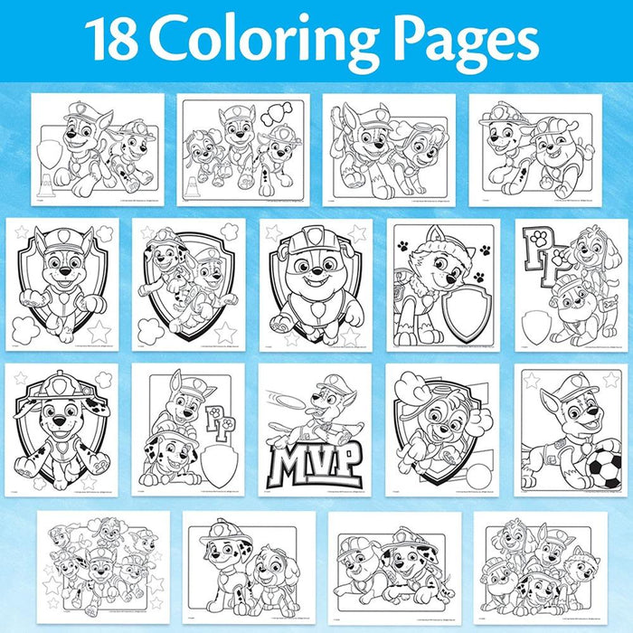 Crayola color wonder mess free paw patrol coloring pages markers â