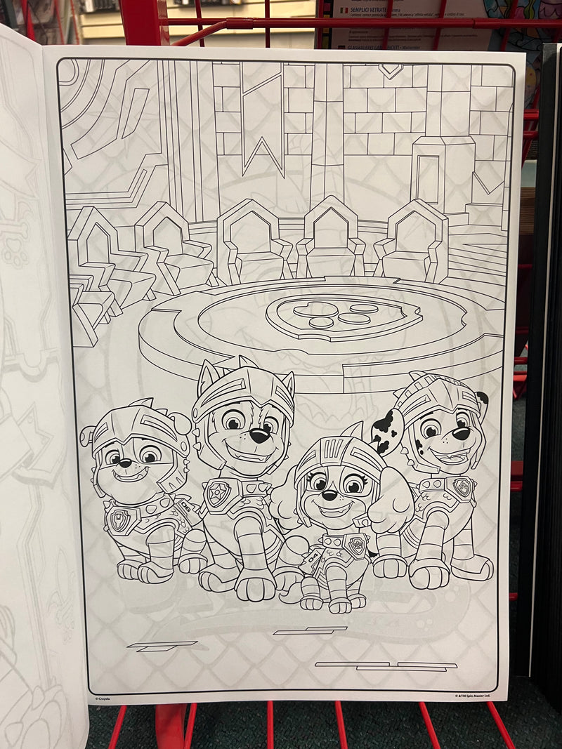 Crayola paw patrol giant colouring pages