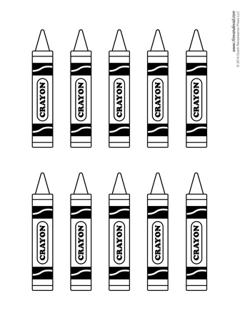 Crayon templates â small â tims printables