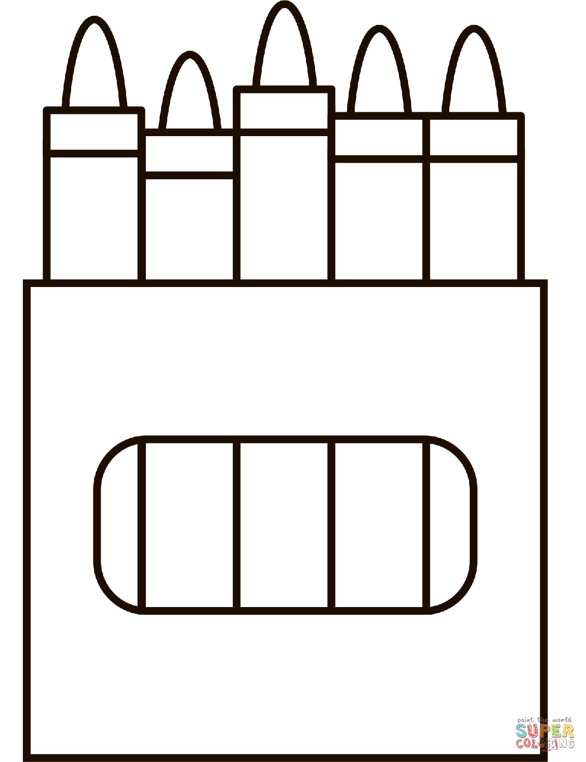 Crayon box coloring page free printable coloring pages