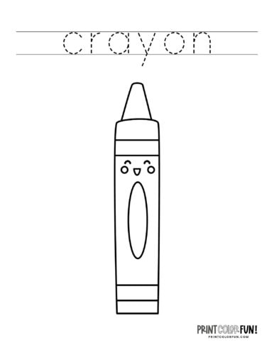 Crayon coloring pages clipart at