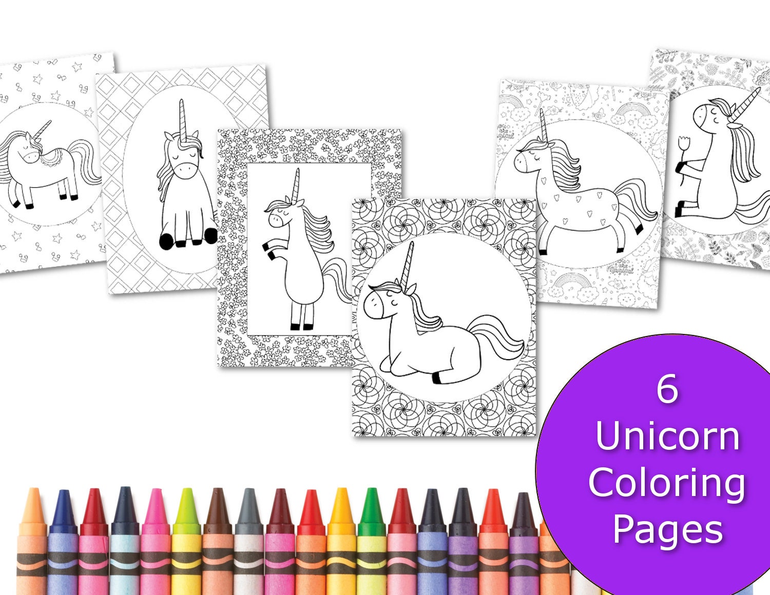 Unicorn coloring pages coloring pages for kids party favors printable coloring book little girl coloring sheets colouring activity