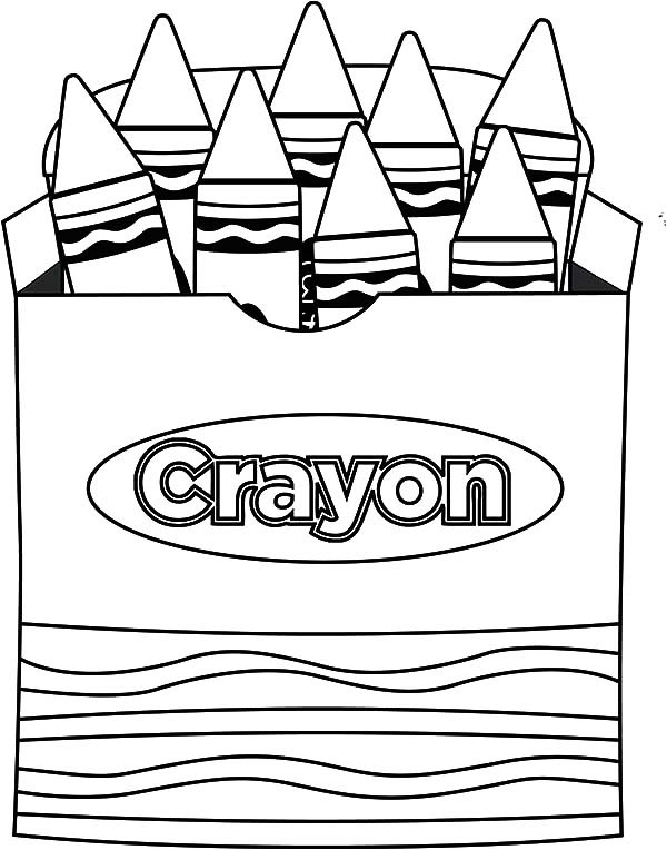 Free printable crayon coloring pages