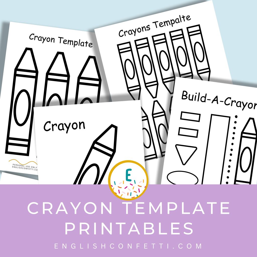 Crayon template printable free