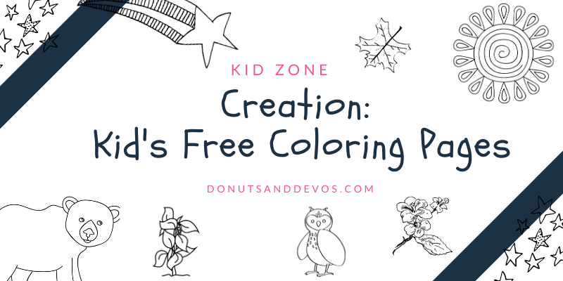 Creation coloring pages