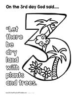 Days of creation coloring pages