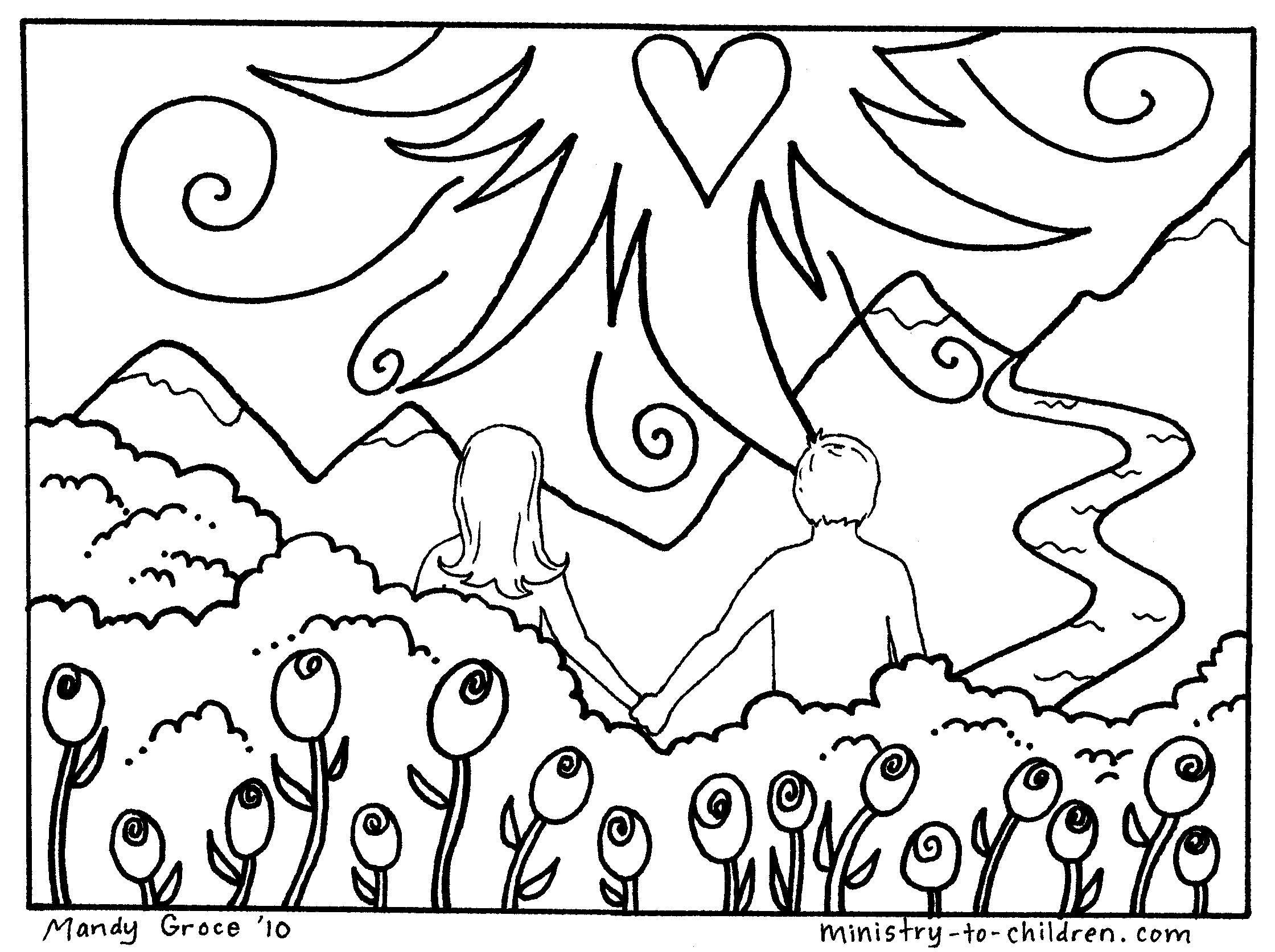 Creation coloring pages easy print pdf ministry