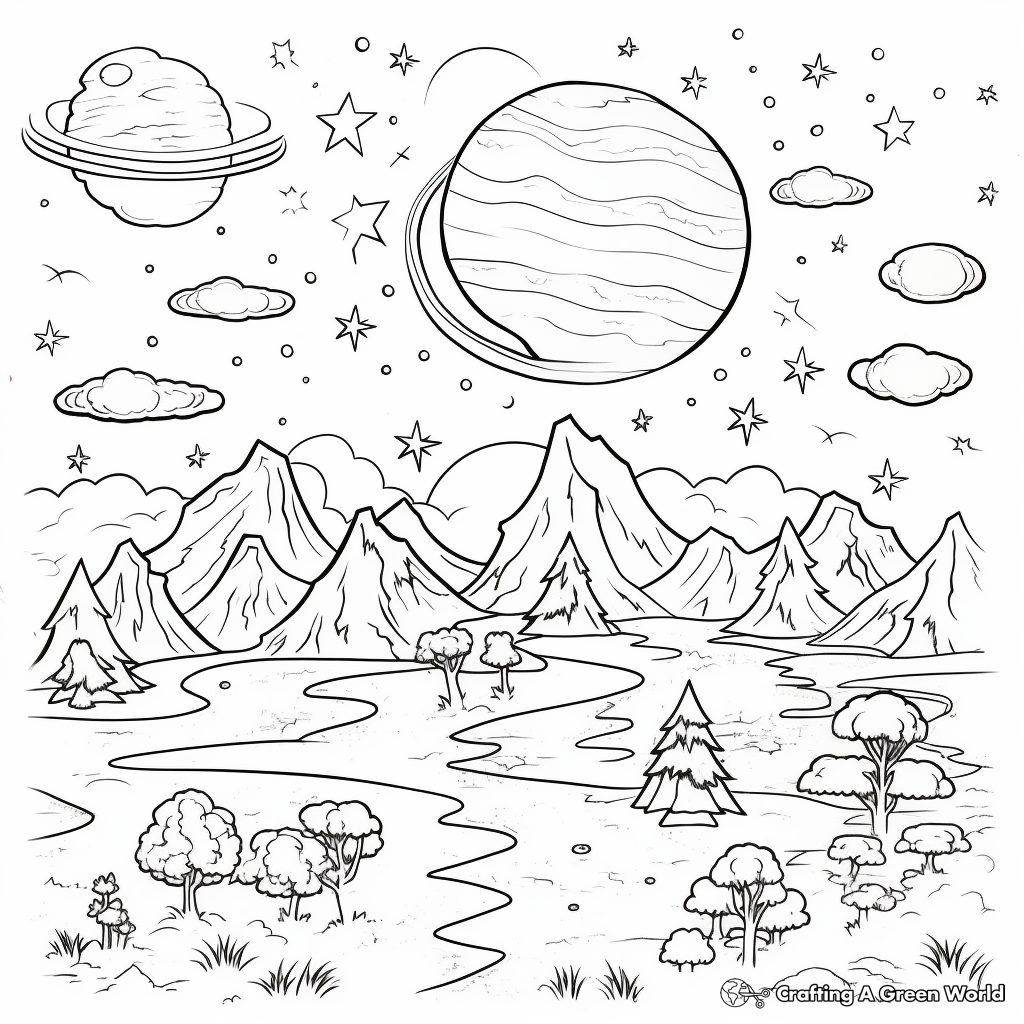 Creation coloring pages