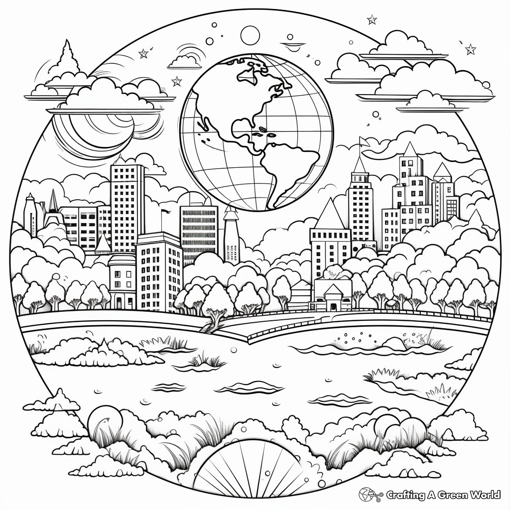 Creation coloring pages