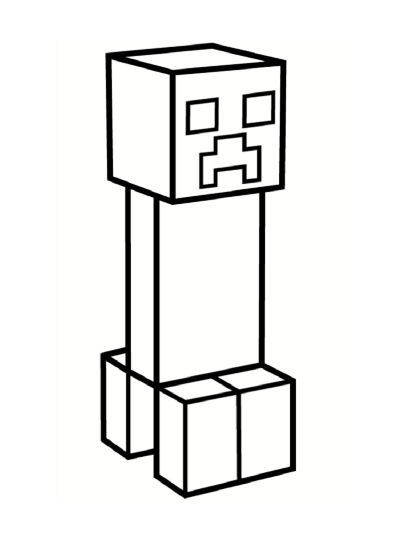 Minecraft creeper coloring page downloadable educative printable coloriage minecraft coloriage dessin coloriage